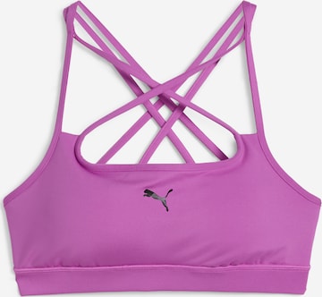 PUMA Bustier Urheilurintaliivit 'Move' värissä lila: etupuoli