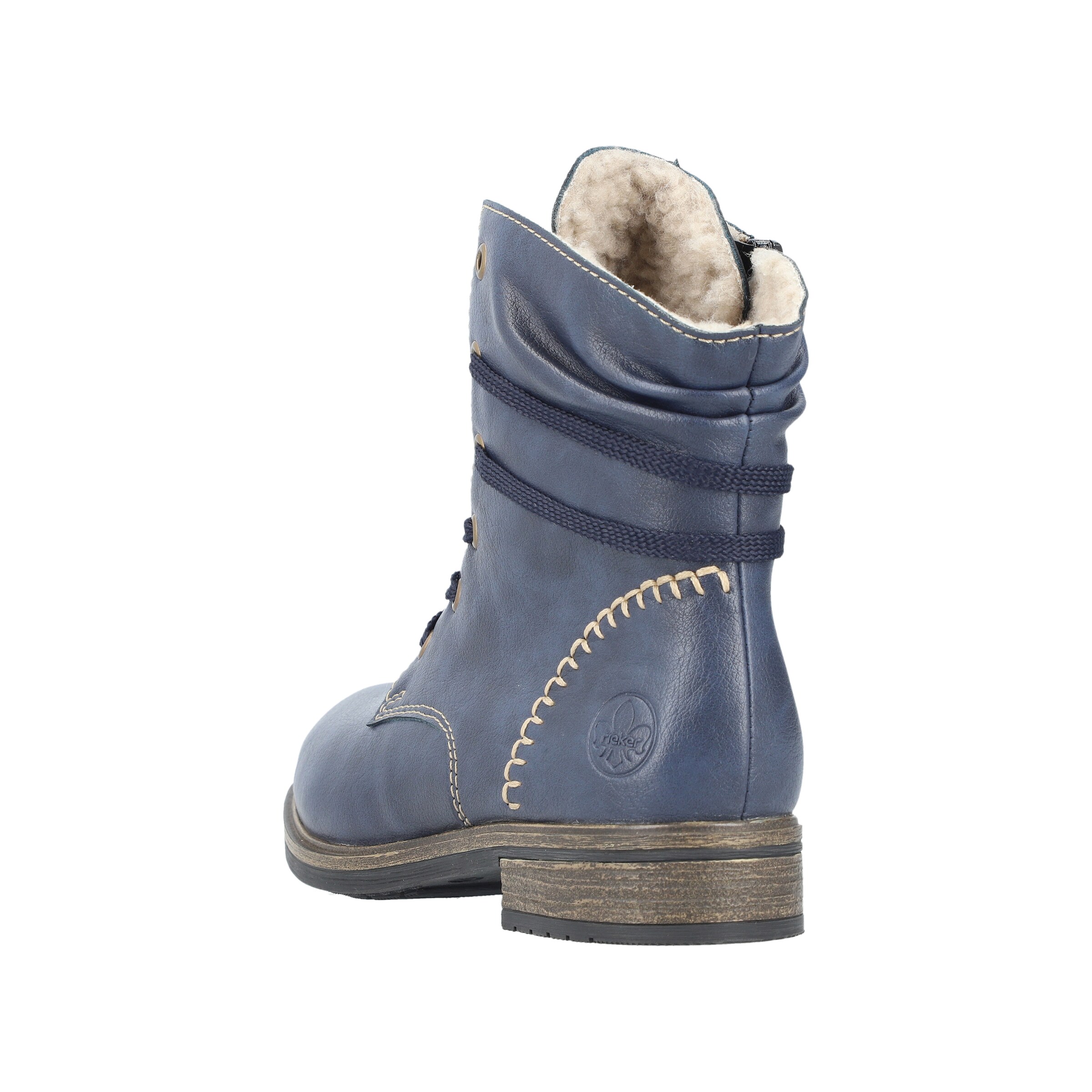 Rieker Schnürstiefelette in Blau
