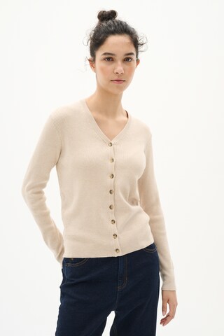 InWear Knit cardigan 'Leenah' in Beige: front