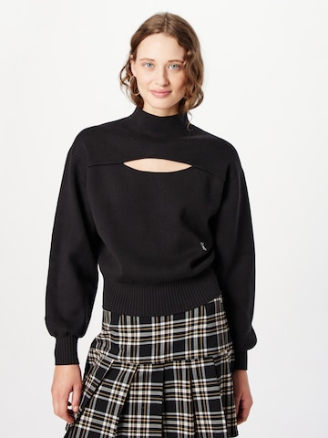 Calvin Klein Jeans Pullover in Schwarz: predná strana