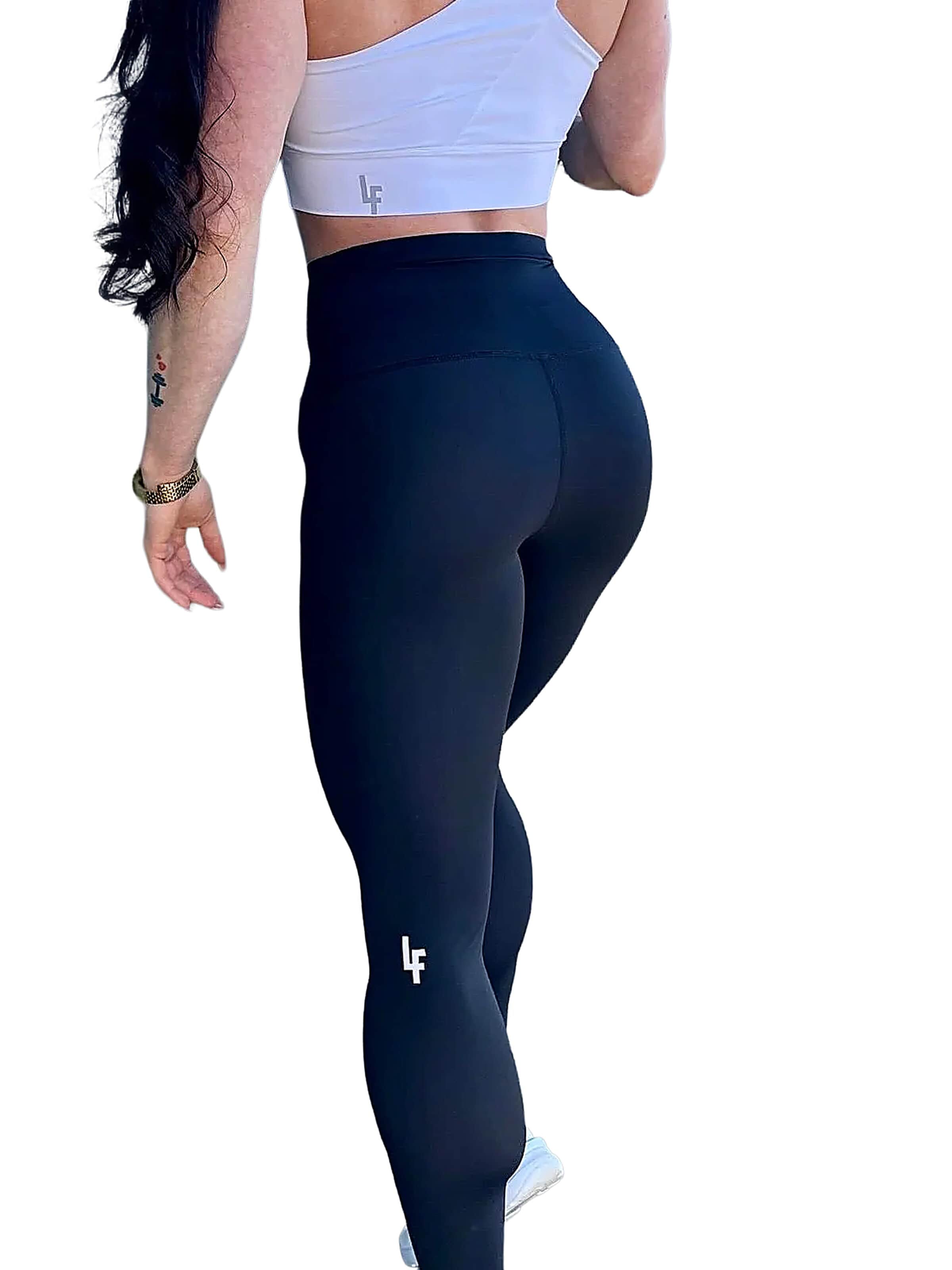 LUXFEEL - Skinny Leggings 'Leggings mit hoher Taille Myself' en negro: frente