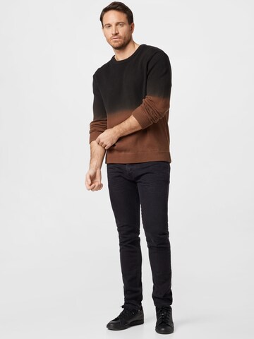 WEEKDAY Sweater 'John' in Brown