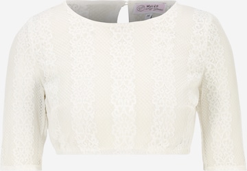 MARJO Traditional blouse 'Giorgina-Dalida' in White: front