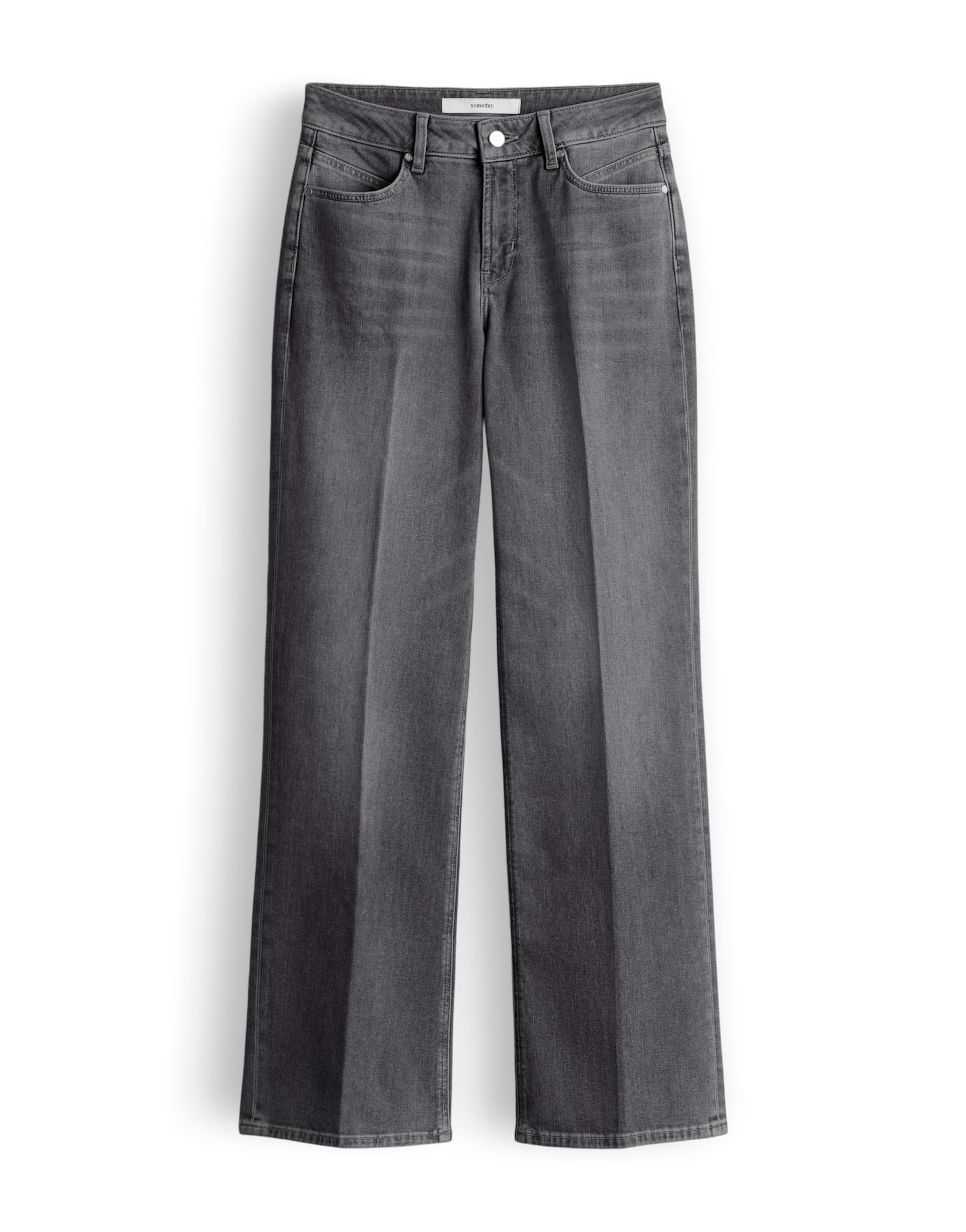 Wide leg Jeans 'Carie' de la Someday pe gri: față