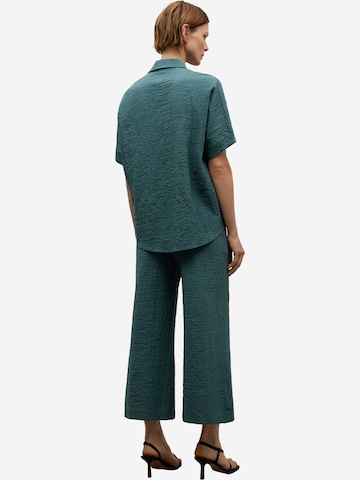 Adolfo Dominguez Szeroka nogawka Spodnie w kolorze zielony