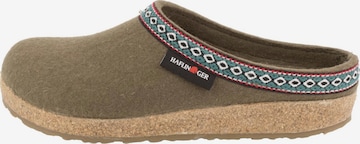 HAFLINGER Clogs 'Franzl' in Bruin: voorkant