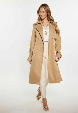 faina Between-Seasons Coat in Beige