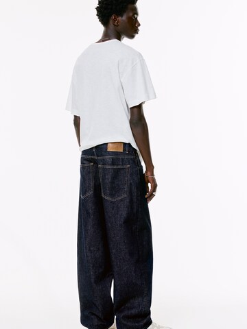 Baggy Jeans de la Pull&Bear pe albastru