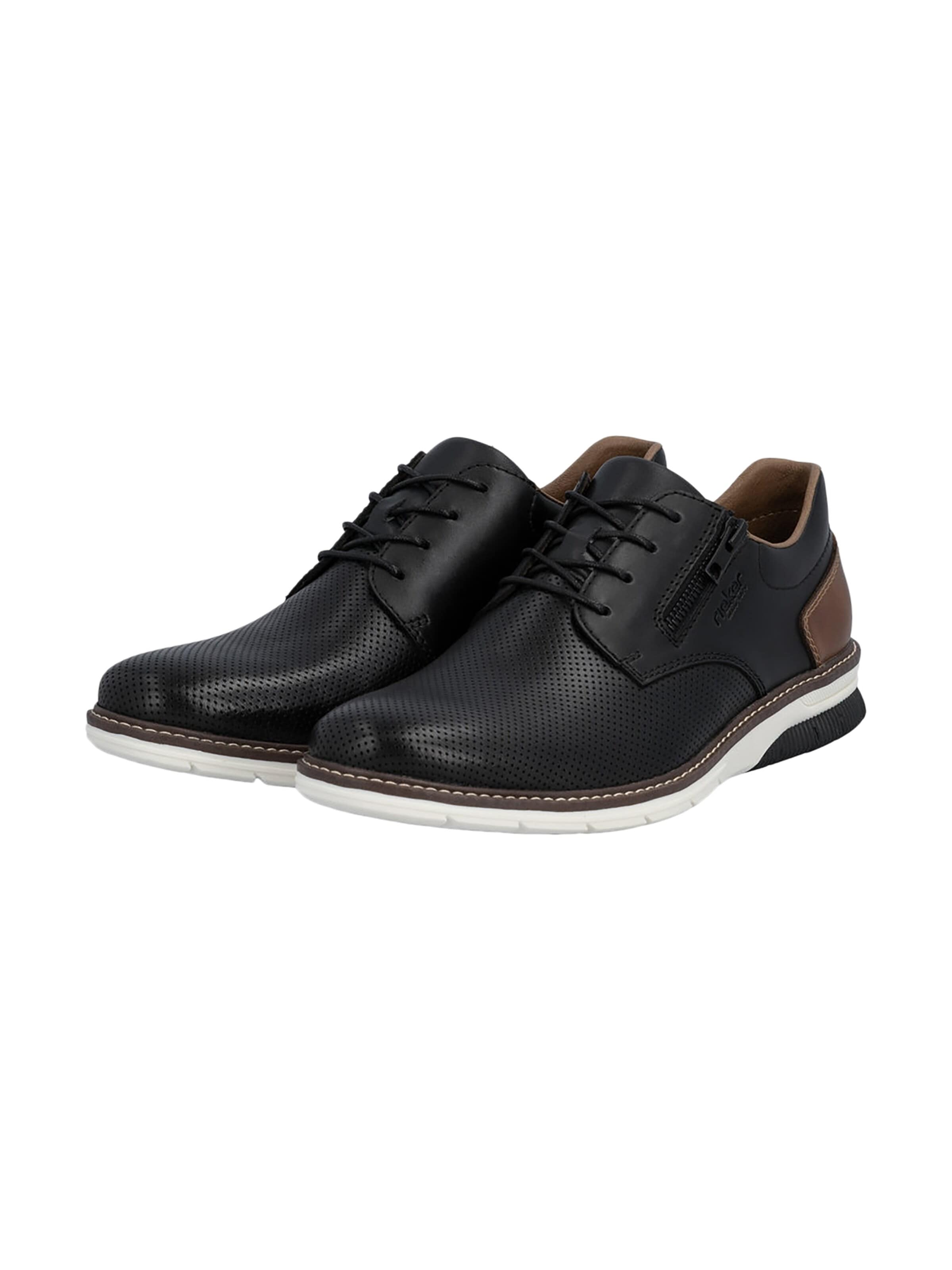 Chaussure basse 'Sneaker aus Clarino-Leder' Rieker en noir