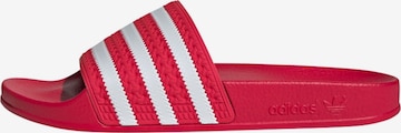 Mule 'Adilette' ADIDAS ORIGINALS en rose : devant