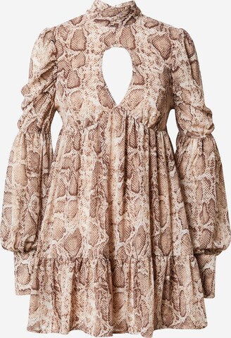 Robe Nasty Gal en beige : devant