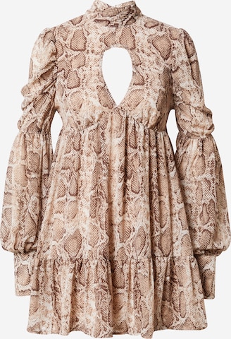 Nasty Gal Dress in Beige: front