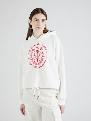 Pepe Jeans Sweatshirt 'HARIA' in White: front