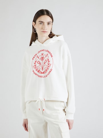 Sweat-shirt 'HARIA' Pepe Jeans en blanc : devant