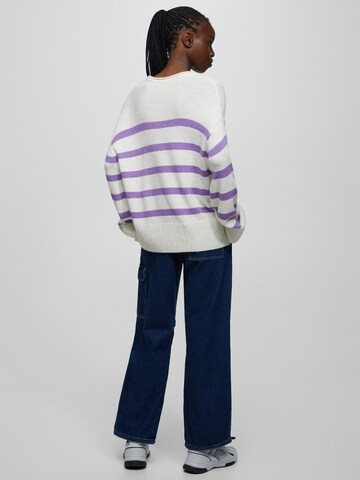 Pull&Bear Sweater in Purple