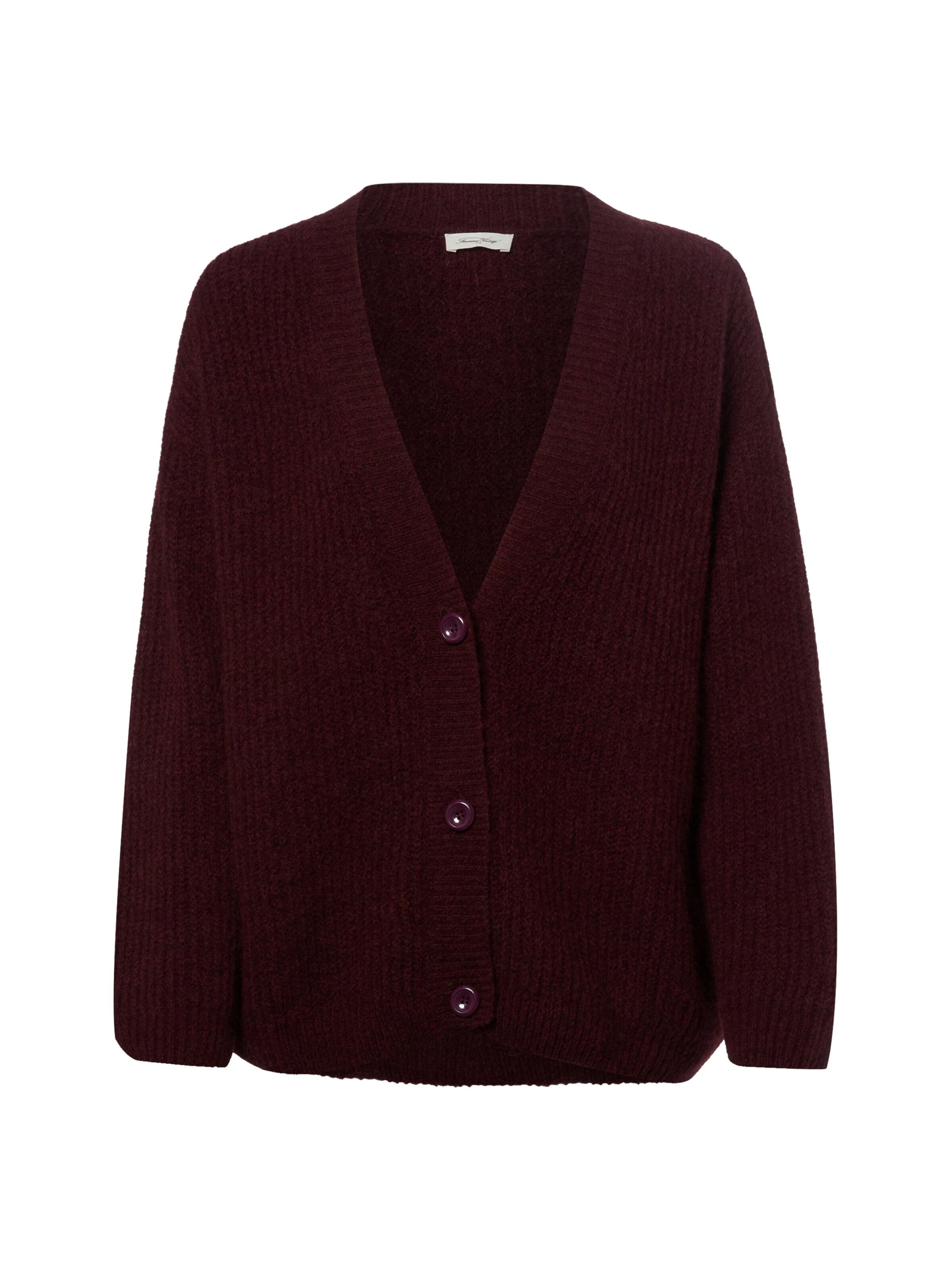 AMERICAN VINTAGE Strickjacke ' East ' in Rot: Vorderseite