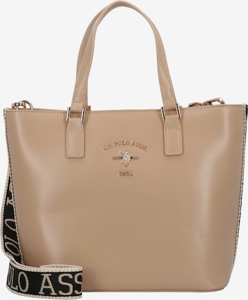 Cabas 'Heat' U.S. POLO ASSN. en marron : devant