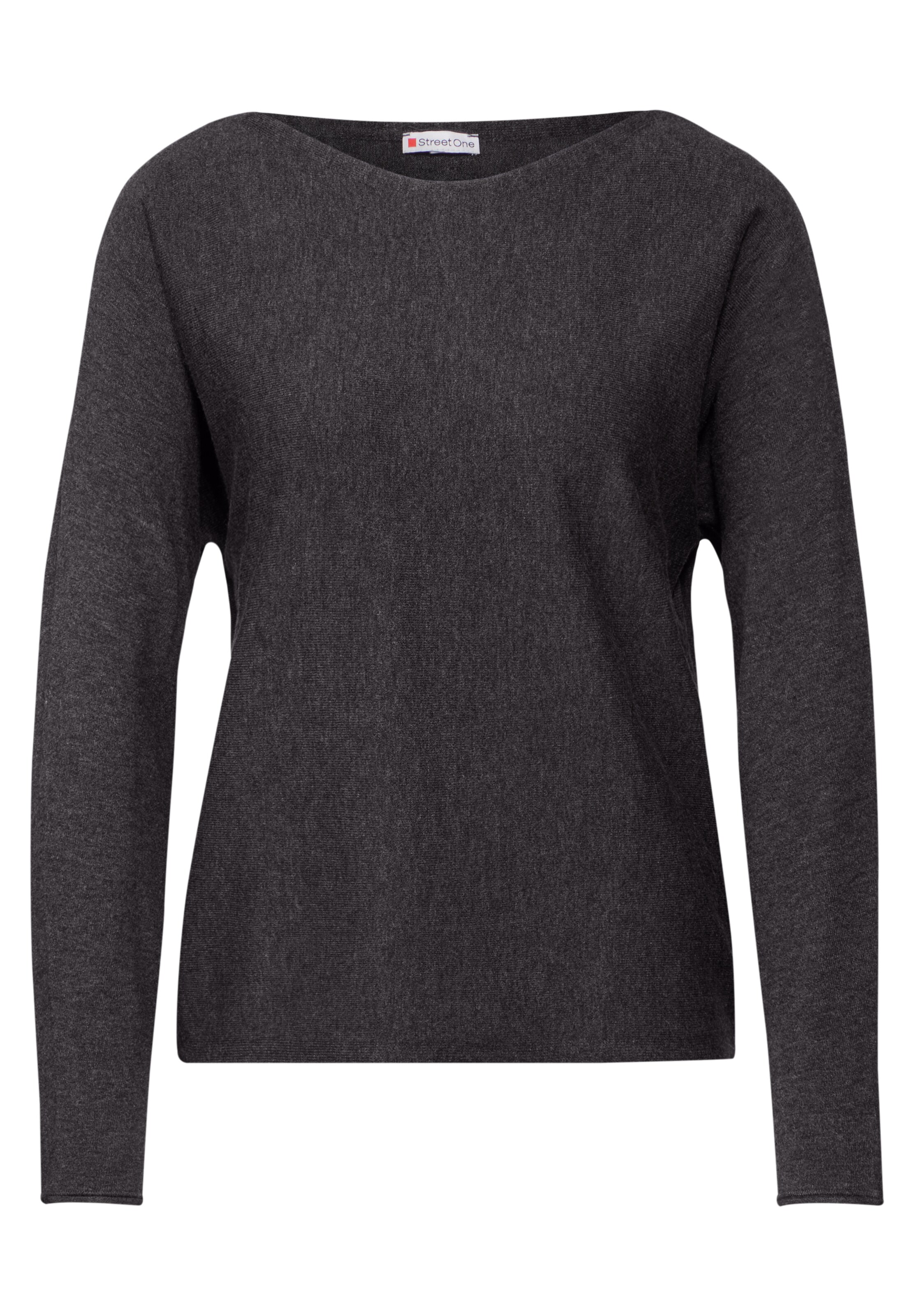 STREET ONE Pullover 'Dolman' in Grau: Vorderseite