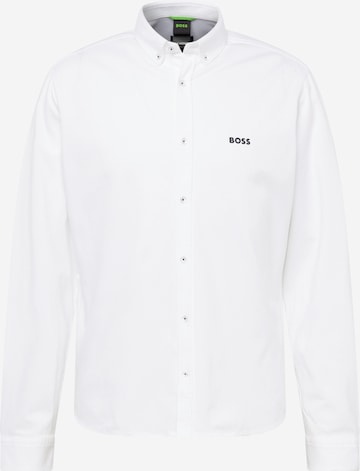 BOSS Green Regular fit Button Up Shirt 'B_Motion_L' in White: front