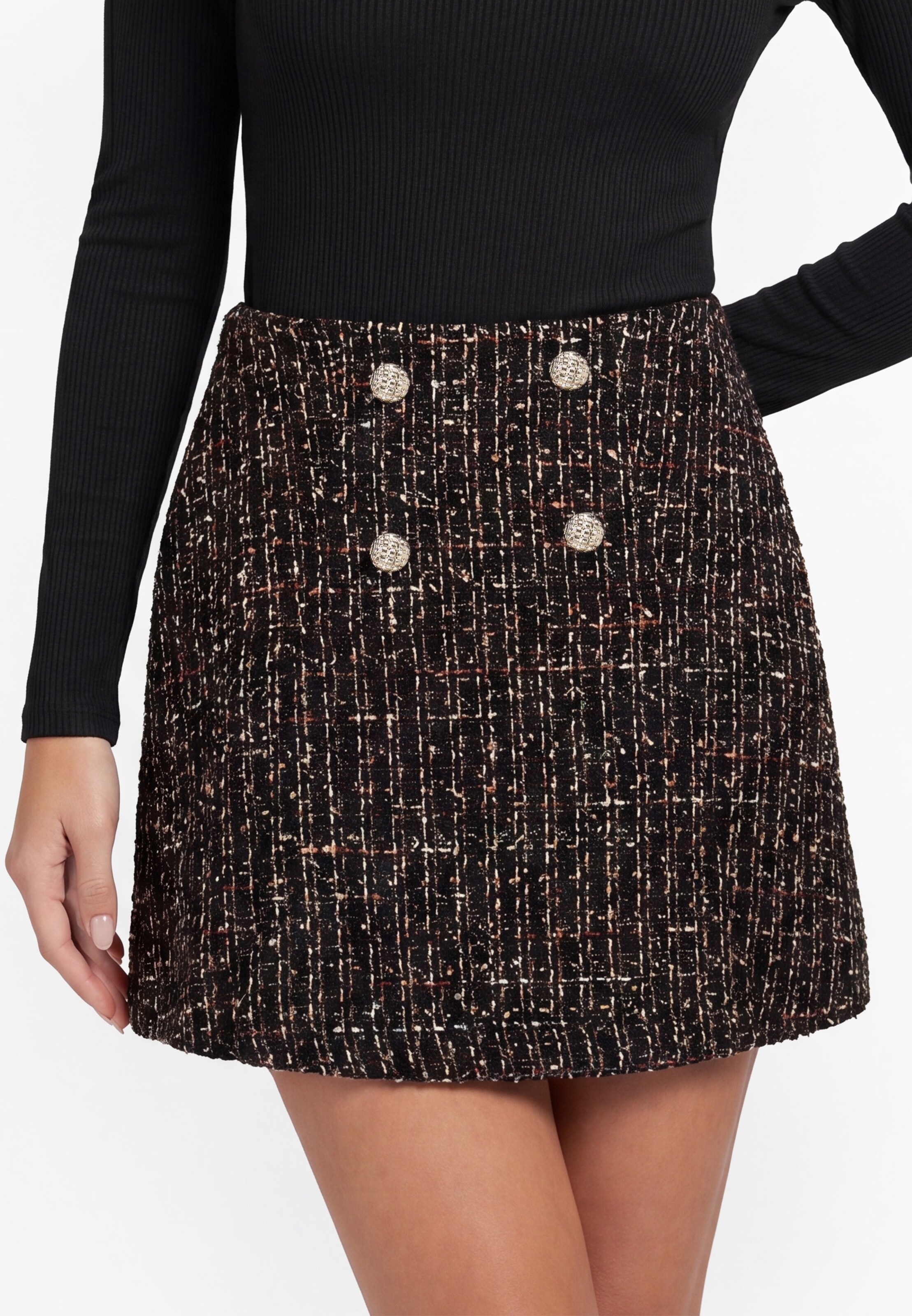 Jupe 'Festive Collection' faina en noir