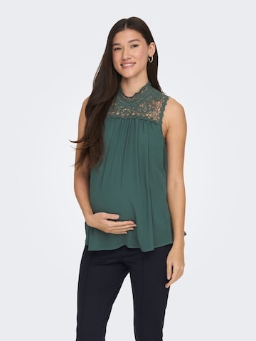 Only Maternity Top in Green: front