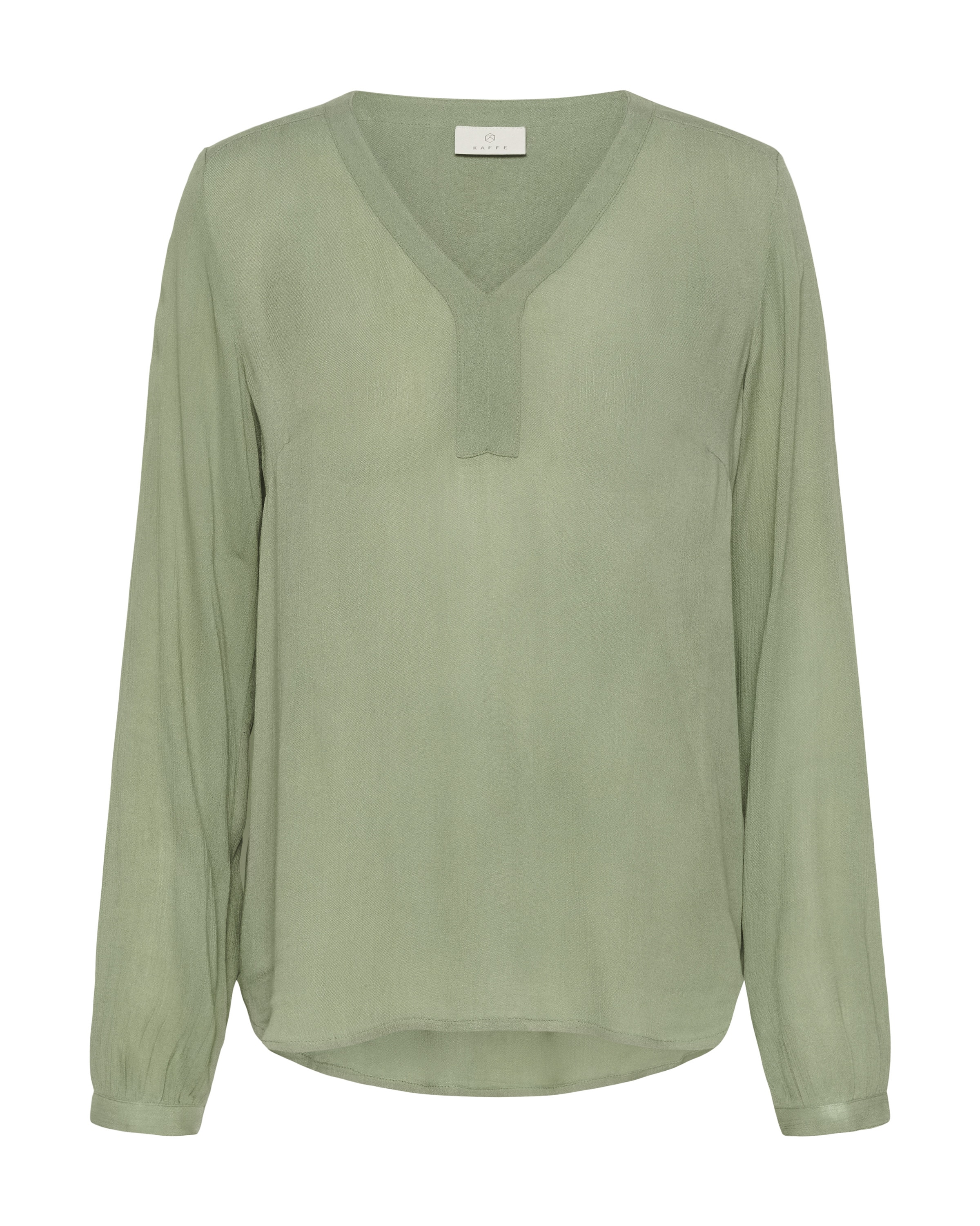 Kaffe Blouse 'Amber' in Groen: voorkant