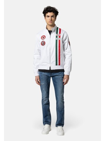 19V69 ITALIA Jacke 'Panatta Racing' in Weiß: Vorderseite
