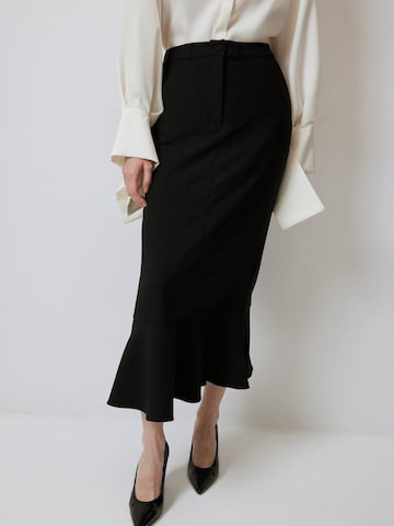 Touché Privé - Falda 'Crepe Skirt With Pleat' en negro