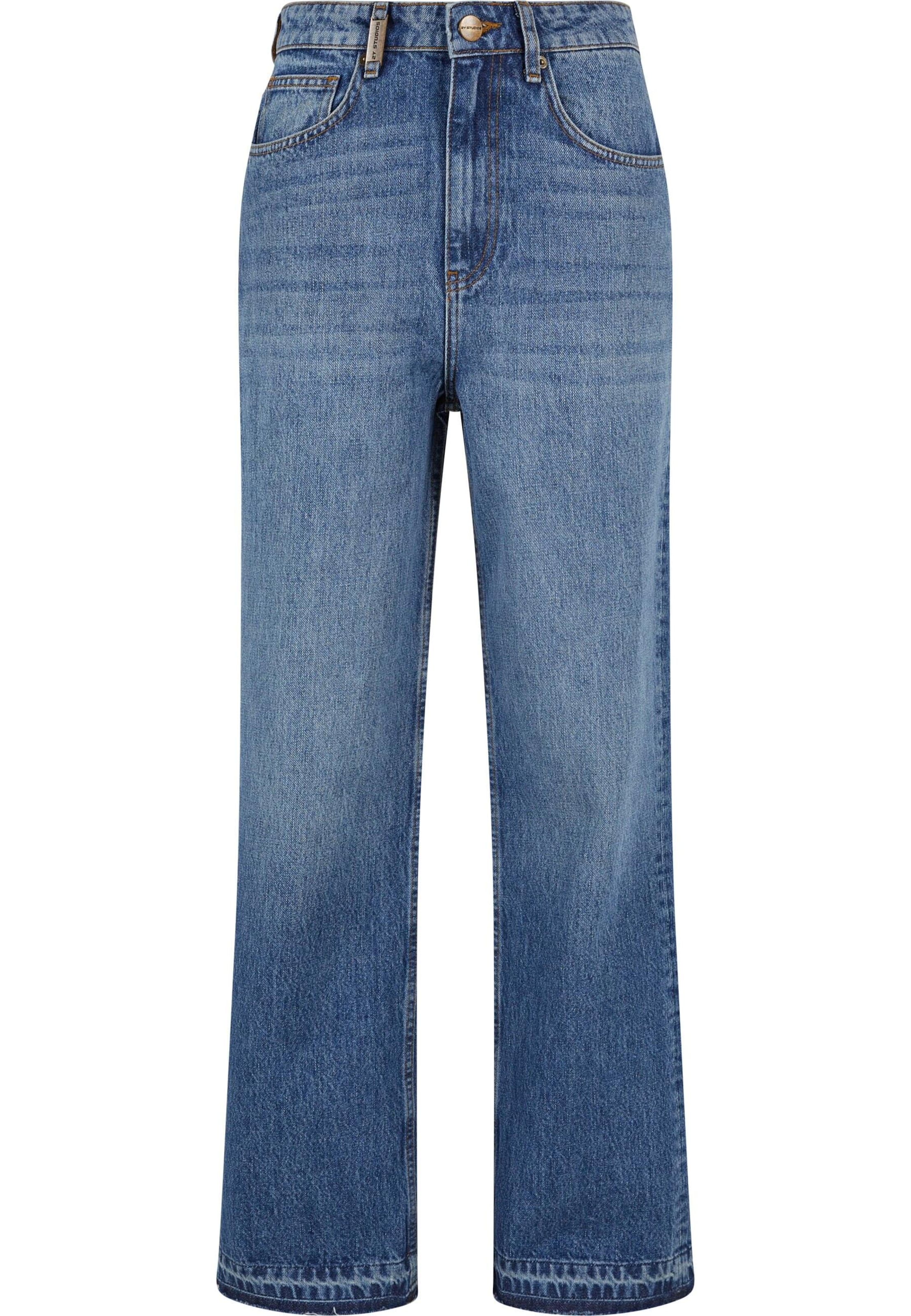 2Y Studios Wide leg Τζιν 'Vulna Open' σε μπλε: μπροστά