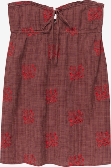Pull&Bear Kleid in rot / dunkelrot, Produktansicht