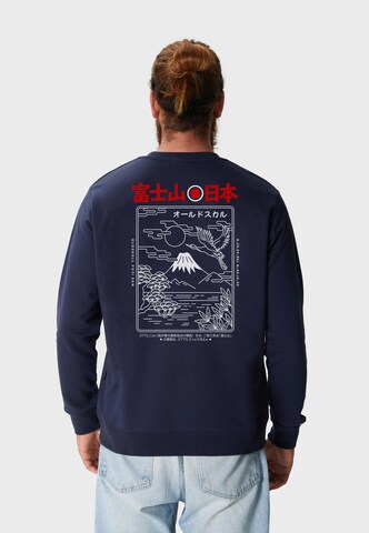 Oldskull Sweatshirt in Blauw: voorkant