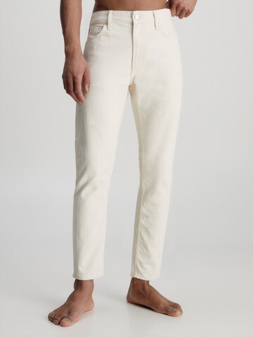 Calvin Klein Jeans regular Τζιν σε μπεζ: μπροστά