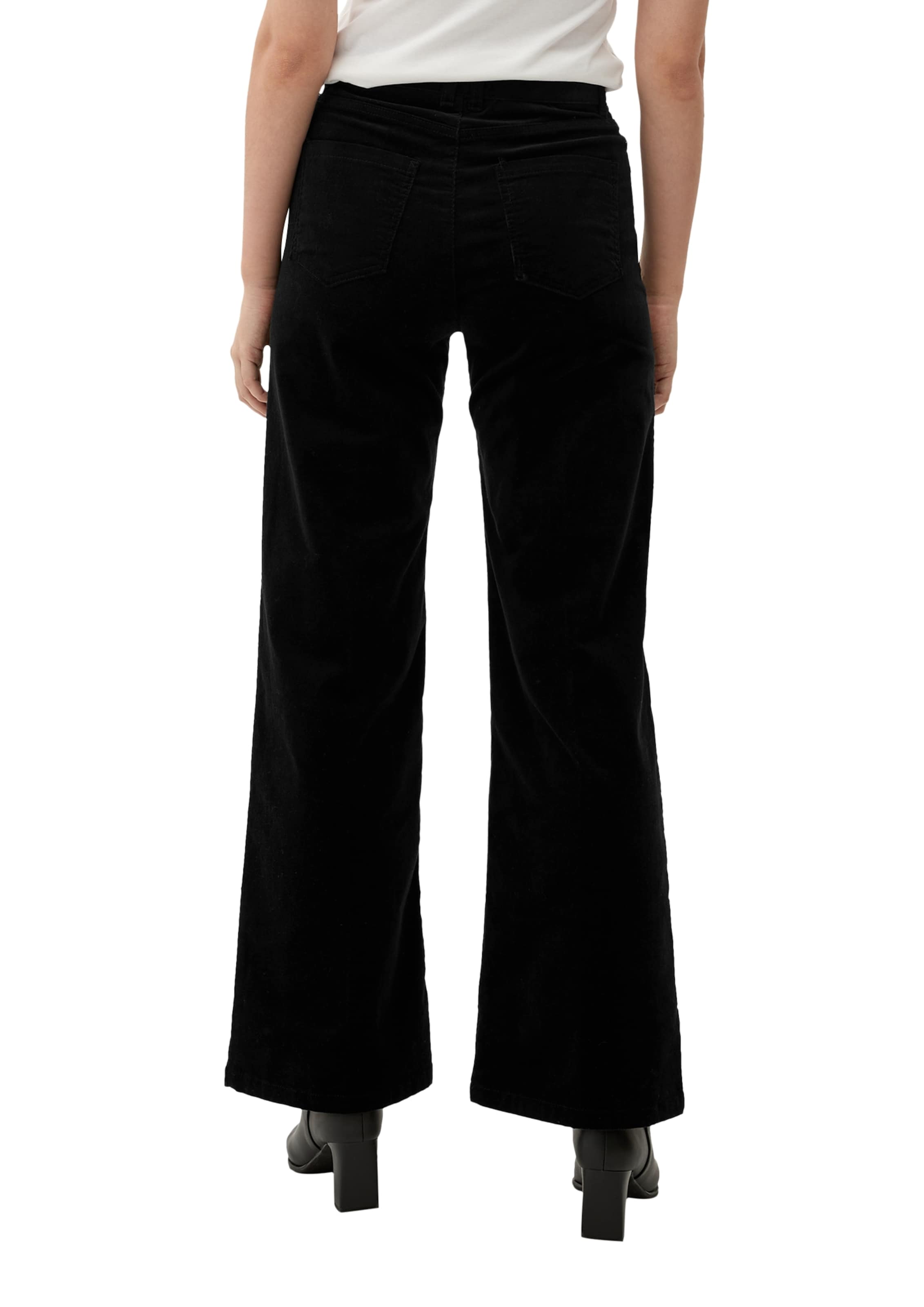 s.Oliver Regular Pantalon in Zwart