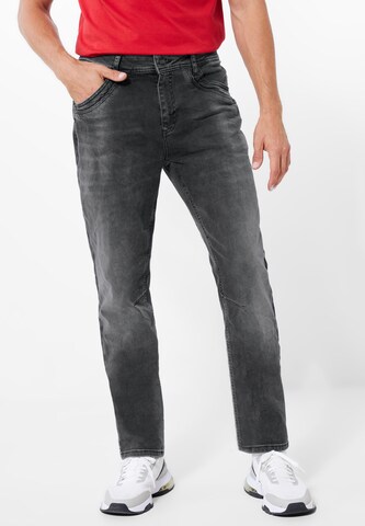 Street One MEN Regular Jeans in Black: front