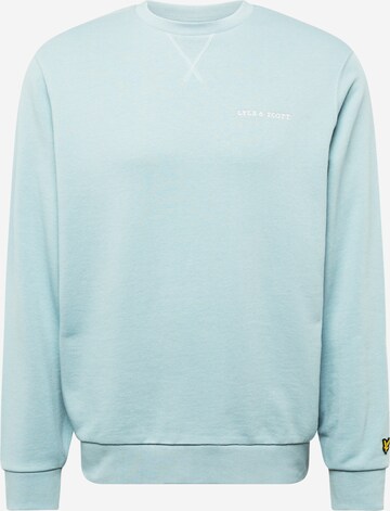 Sweat-shirt Lyle & Scott en bleu : devant