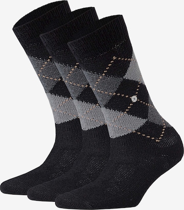 Chaussettes 'Whitby' BURLINGTON en noir : devant
