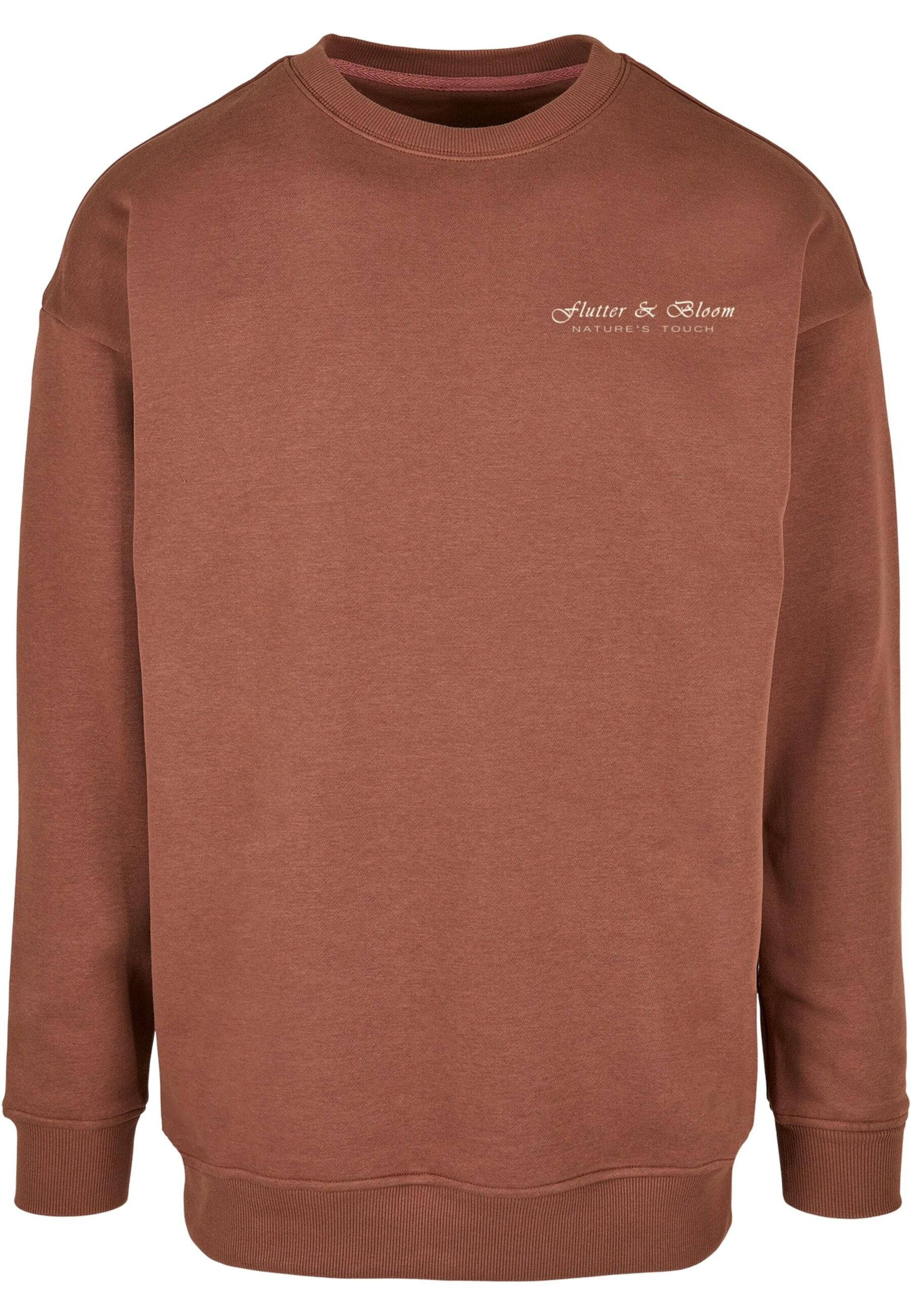 Merchcode Sweatshirt in Brown: front