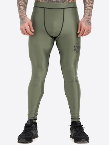Skinny Pantaloncini intimi lunghi 'MANORBURN' di Benlee in verde: frontale