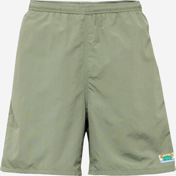 HUF Regular Trousers 'NEW DAY EASY' in Green: front