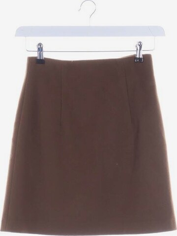 Theory Skirt in XS in Brown: front