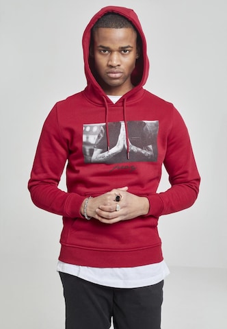 Sweat-shirt 'Pray' Mister Tee en rouge : devant