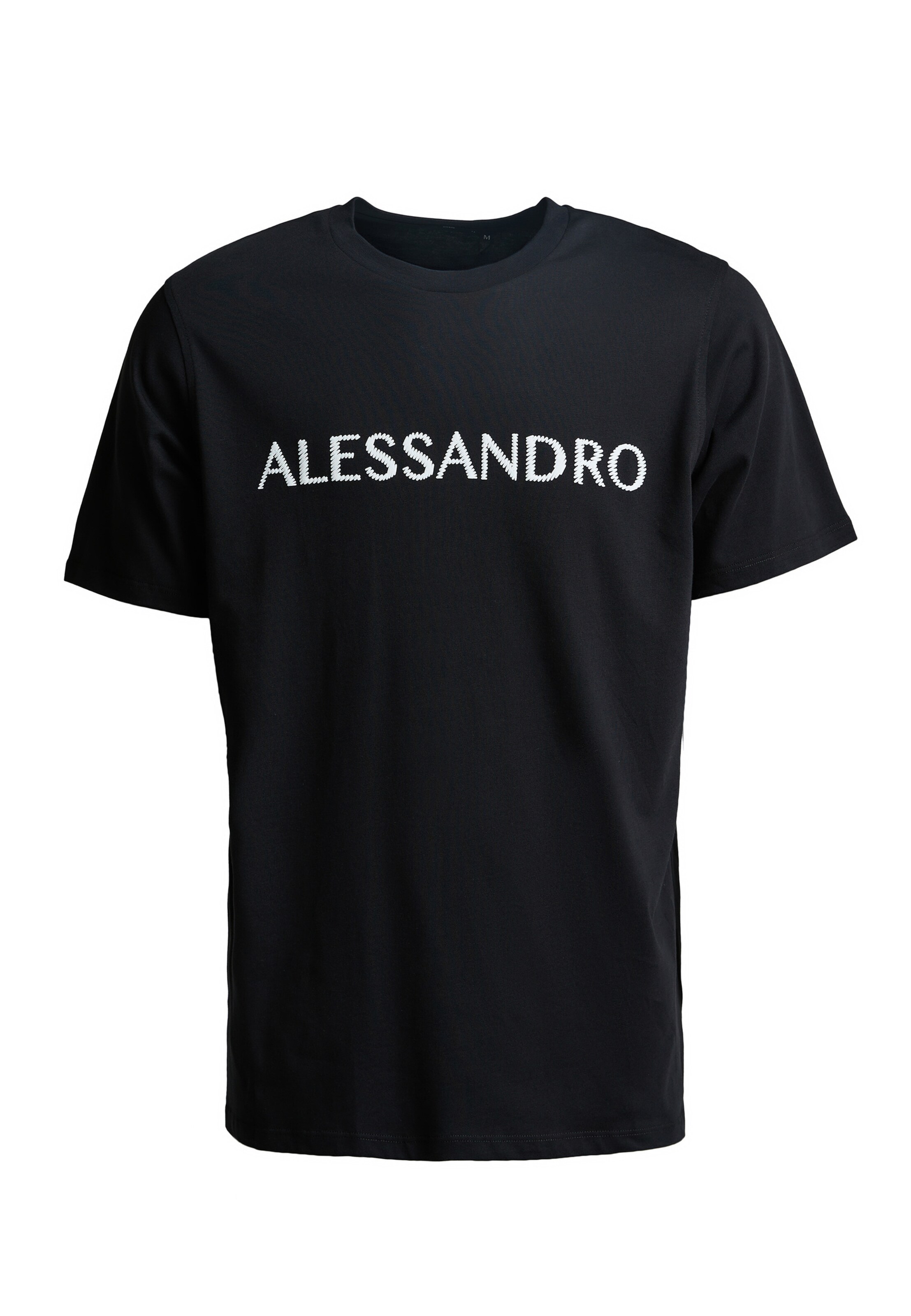 Alessandro Zavetti T-Shirt 'Meucci' in Schwarz: Vorderseite