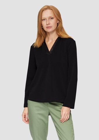 s.Oliver BLACK LABEL Shirt in Zwart: voorkant