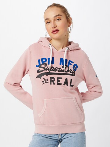 Superdry Sweatshirt in Pink: predná strana