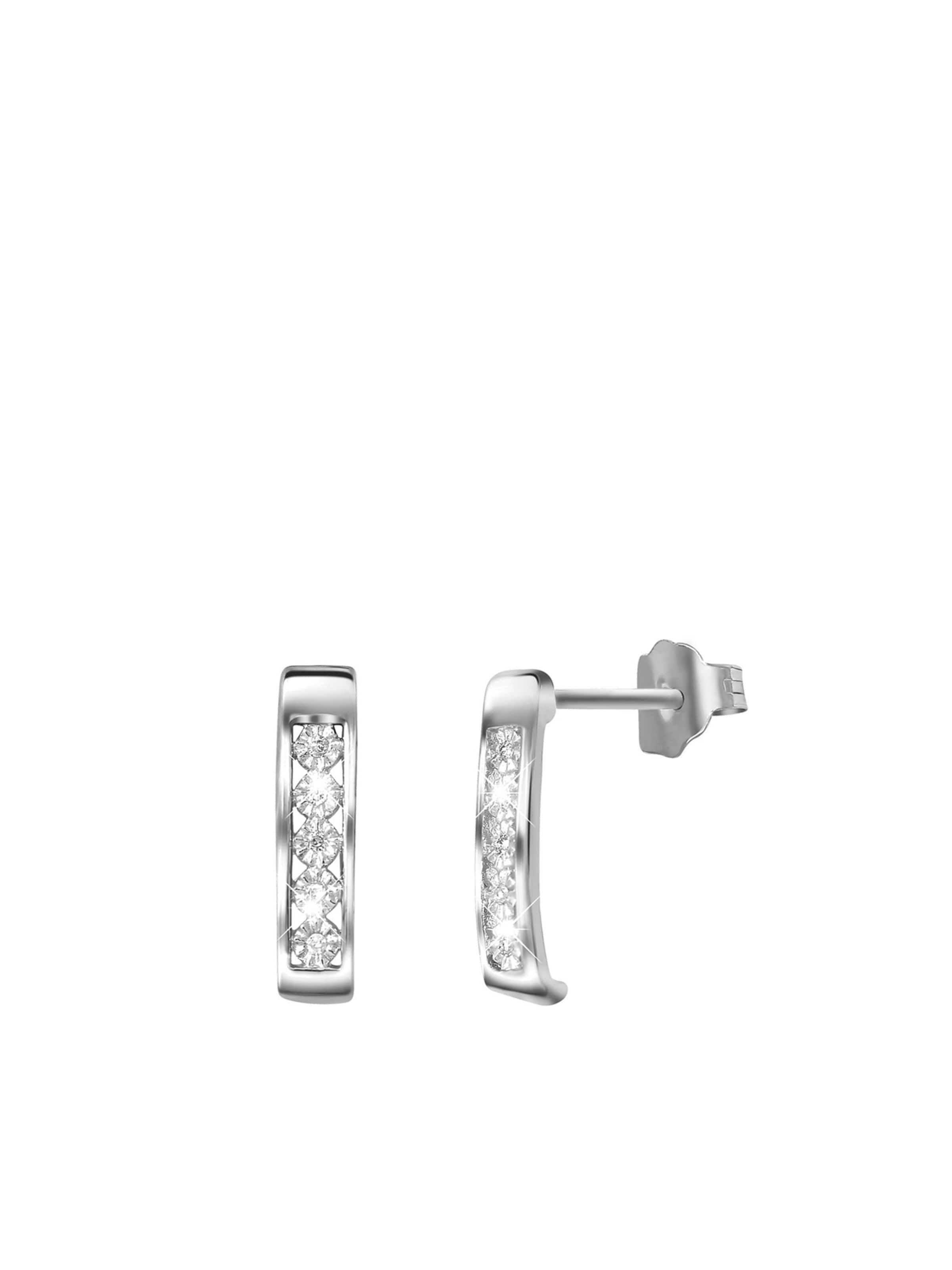 Lucardi Oorbellen in Zilver: voorkant