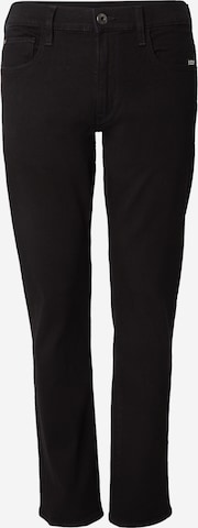 G-STARSlimfit Traperice '3301' - crna boja: prednji dio
