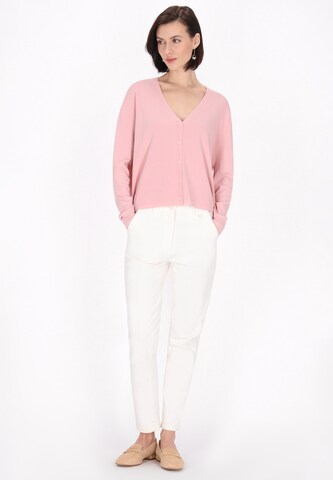 Usha Gebreid vest in Roze