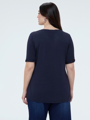 T-shirt Fiorella Rubino en bleu