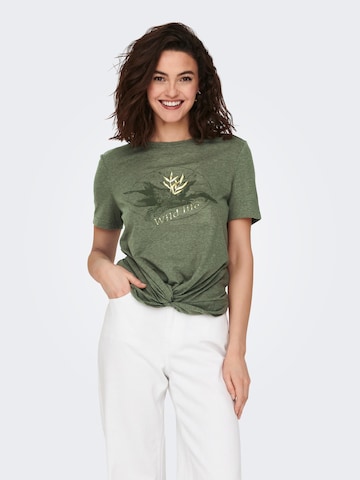 ONLY Shirt 'Caarie' in Groen: voorkant