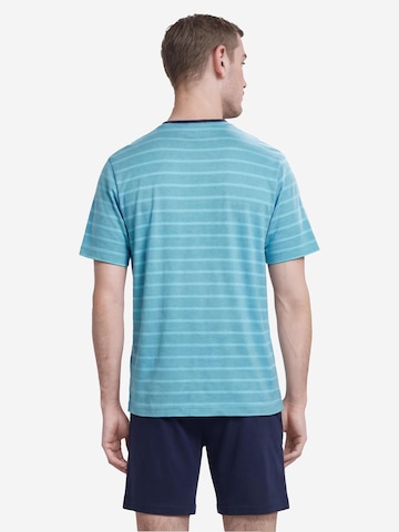 HAJO Short Pajamas 'Klima Light' in Blue